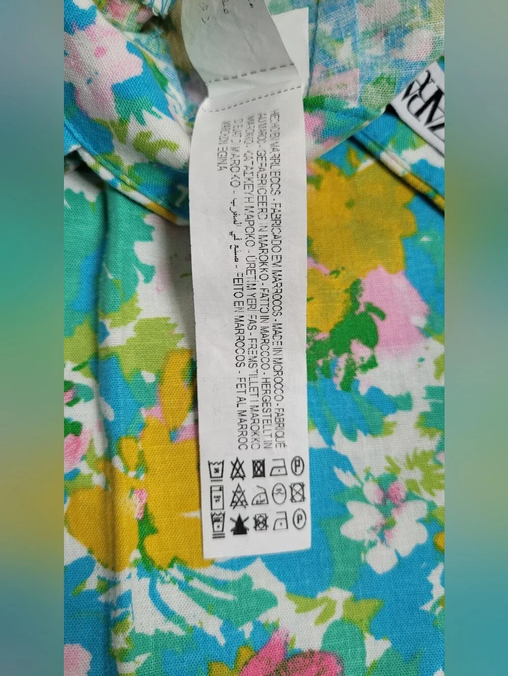 EUC | Zara Floral Lightweight Linen Blend Pants
